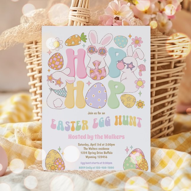 Easter Egg Hunt Party Easter Egg Neighborhood Hunt Invitation (Creator Uploaded)