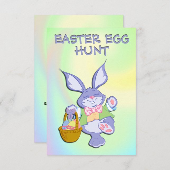 Easter Egg Hunt Party Invitation (Front/Back)
