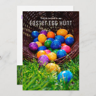 Easter Egg Hunt Photo Invitation