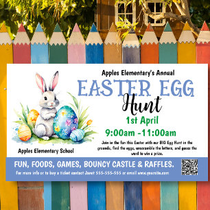 EASTER EGG HUNT PTO PTA Church school Banner