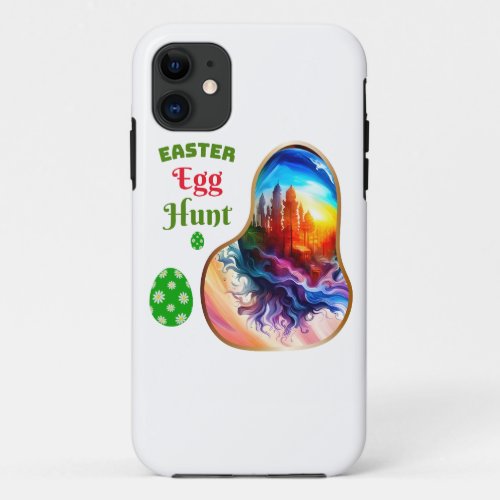 Easter Egg Hunt _ Rabbit iPhone 11 Case