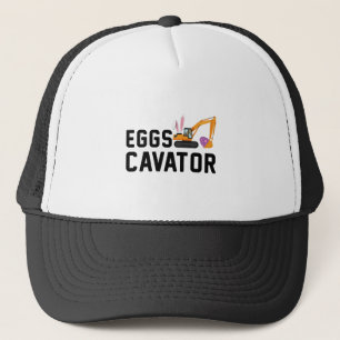 Easter Egg Hunt Shirt For Kids Funny Eggs Cavator Trucker Hat