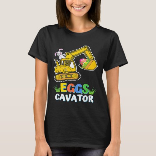 Easter Egg Hunt Shirt for Kids Funny Excavator Tod