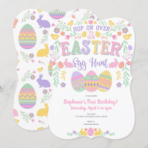 Easter egg hunt, Spring, Bunny, Easter Party Invitation