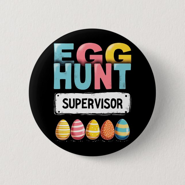 Easter Egg Hunt Supervisor  Button (Front)