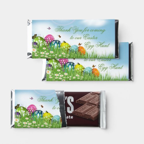 Easter egg hunt thank you chocolate hershey bar favors