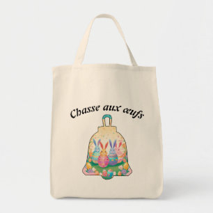 Easter egg hunt tote bag