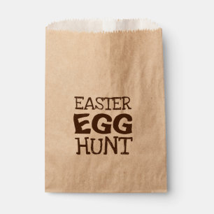 Easter Egg Hunt Typography Favor Bag