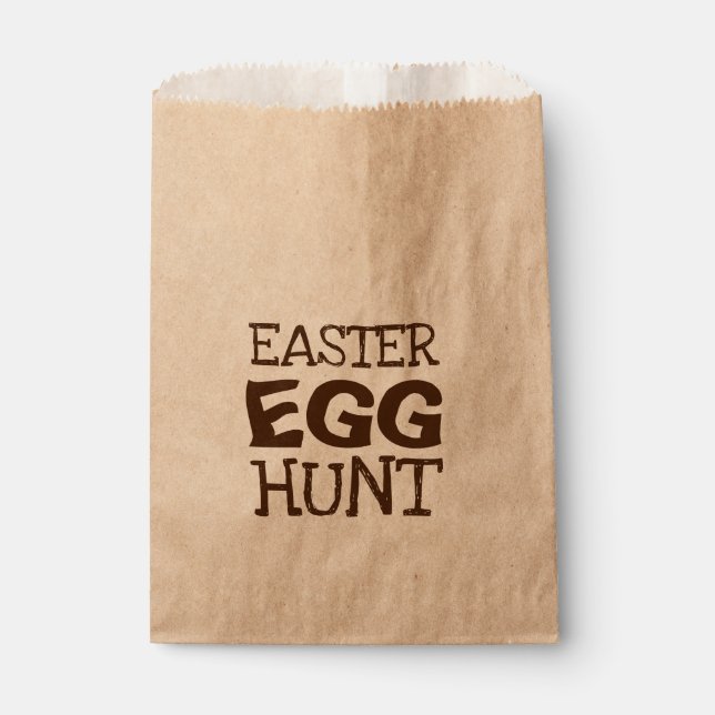 Easter Egg Hunt Typography Favor Bag (Front)