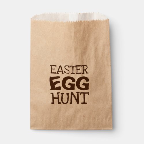 Easter Egg Hunt Typography Favor Bag