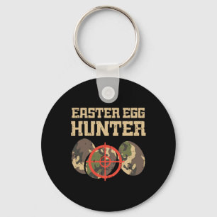 Easter Egg Hunter Camo Funny Hunting Boys Girls Ki Keychain