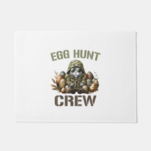 Easter Egg Hunter Crew Camo Hunting Easter Day T-S Doormat