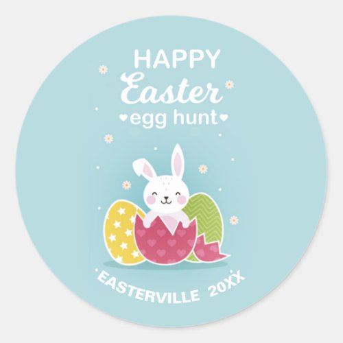 Easter Egg Hunter Easter Classic Round Sticker