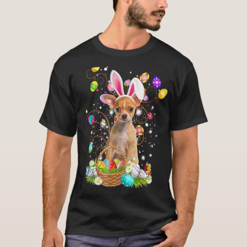 Easter Egg Hunting Chihuahua Dog Easter Day T_Shirt