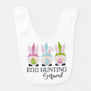 Easter Egg Hunting Squad Baby Bib