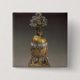 Easter Egg in the Form of a Vase Button