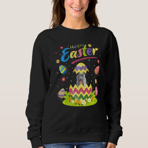 Easter Egg  Irish Wolfhound Dog Happy Easter Sweatshirt