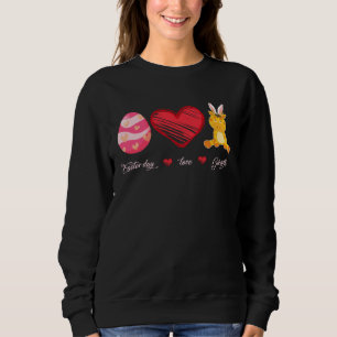 Easter Egg Love Giraffe Bunny Animal Pet Day Sweatshirt