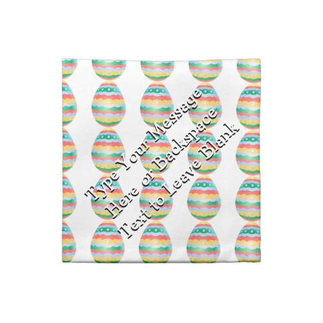 Easter Egg Napkins Personalized Easter Napkins (Quarter Fold)