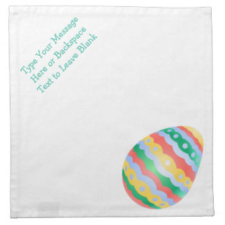 Easter Egg Napkins Personalized Easter Napkins