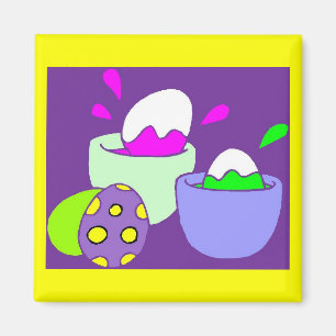 Easter Egg Painting Magnet