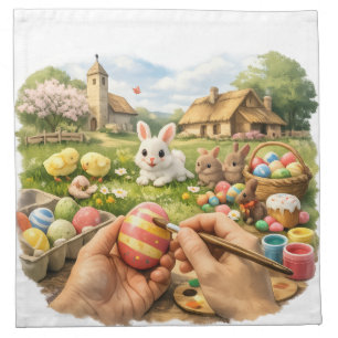 Easter Egg Painting Napkin