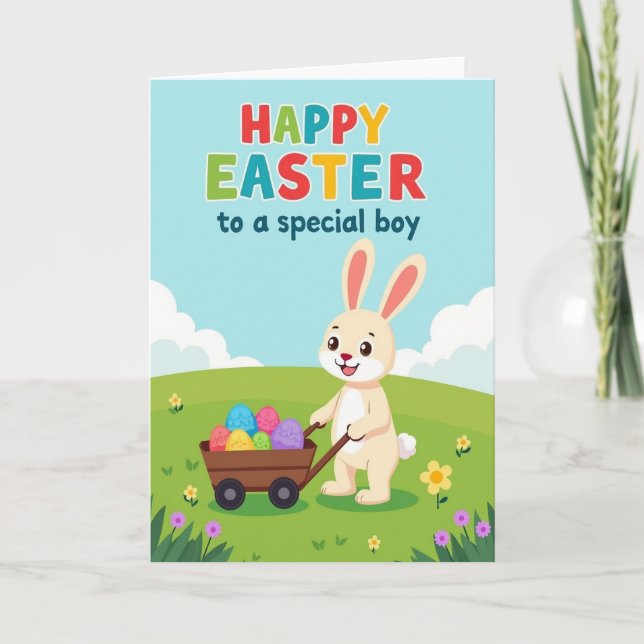 Easter Egg Pattern Cart Card (Front)