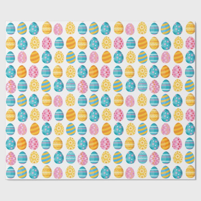 Easter Egg pattern  Wrapping Paper (Flat)