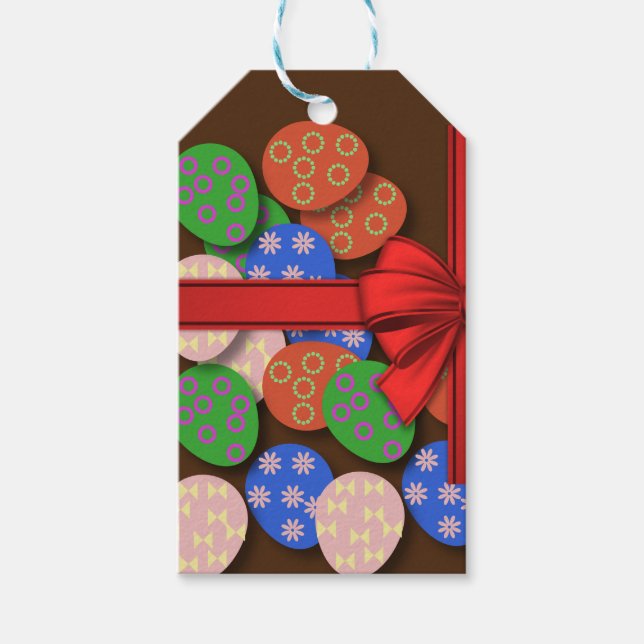 Easter Egg Patterned   Gift Tags (Front)