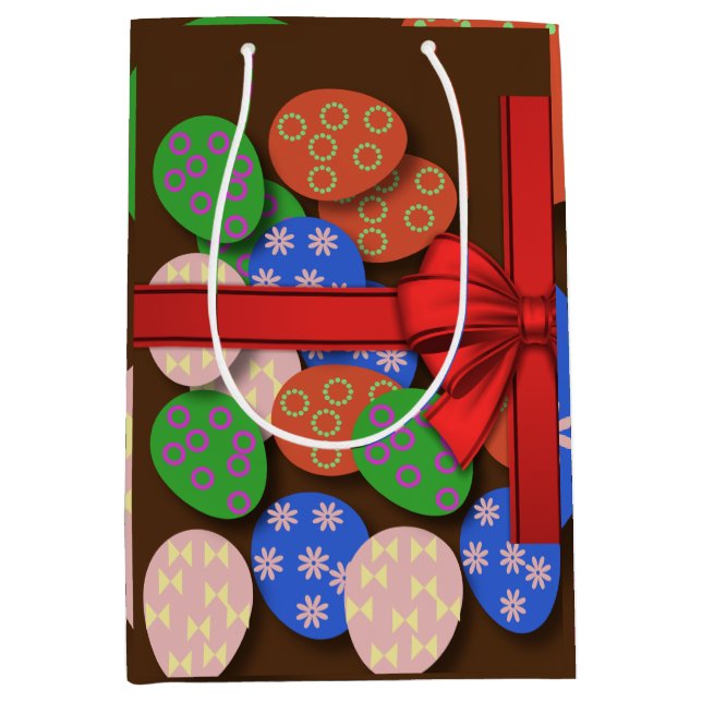 Easter Egg Patterned   Medium Gift Bag (Front)