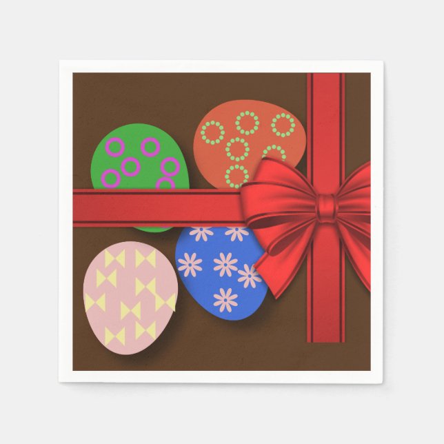 Easter Egg Patterned  Napkins (Front)
