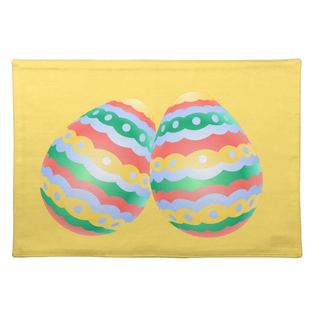 Easter Egg Place Mats Easter Party Decor (Front)