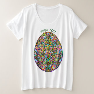 Easter Egg Psychedelic Design Kids Organic T-Shirt