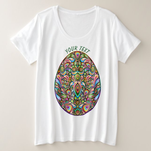 Easter Egg Psychedelic Design Kids Organic T-Shirt (Design Front)