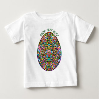 Easter Egg Psychedelic Design Kids Organic T-Shirt