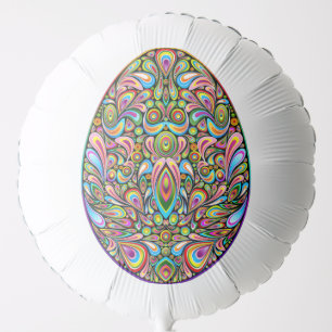 Easter Egg Psychedelic Design Kids Organic T-Shirt Balloon