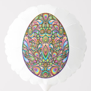 Easter Egg Psychedelic Design Kids Organic T-Shirt Balloon
