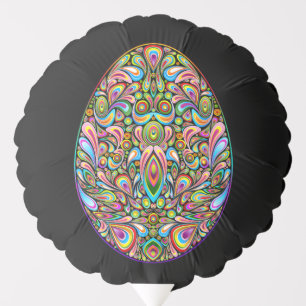 Easter Egg Psychedelic Design Kids Organic T-Shirt Balloon
