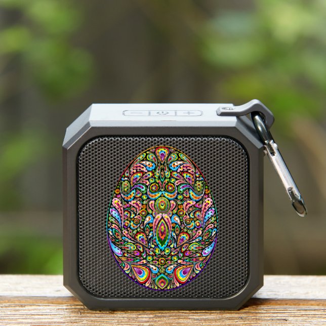 Easter Egg Psychedelic Design Kids Organic T-Shirt Bluetooth Speaker (Insitu(Outdoor))