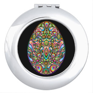 Easter Egg Psychedelic Design Kids Organic T-Shirt Compact Mirror