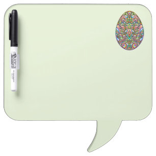 Easter Egg Psychedelic Design Kids Organic T-Shirt Dry Erase Board