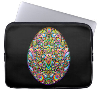 Easter Egg Psychedelic Design Kids Organic T-Shirt Laptop Sleeve