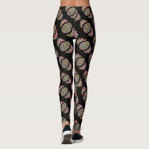 Easter Egg Psychedelic Design Kids Organic T-Shirt Leggings