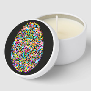 Easter Egg Psychedelic Design Kids Organic T-Shirt Mini Candle Favors