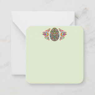 Easter Egg Psychedelic Design Kids Organic T-Shirt Note Card
