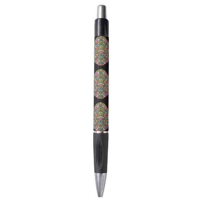 Easter Egg Psychedelic Design Kids Organic T-Shirt Pen (Front Vertical)