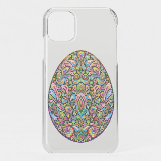 Easter Egg Psychedelic Design Kids Organic T-Shirt Uncommon iPhone Case (Back)