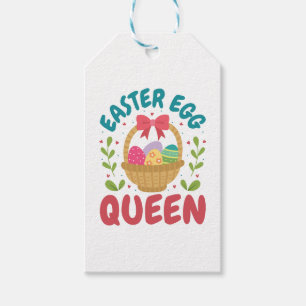 Easter Egg Queen Women Girls Gift Tags