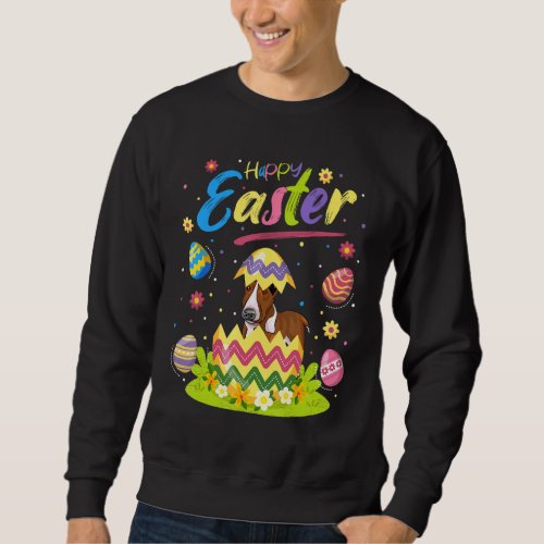 Easter Egg  Rat Terrier Dog Happy Easter Sweatshirt