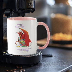 Easter Egg Red Dragon Mug